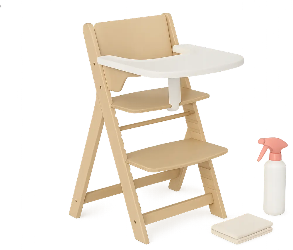 cleaning and disinfecting baby equipment between stays in a family-friendly Airbnb rental