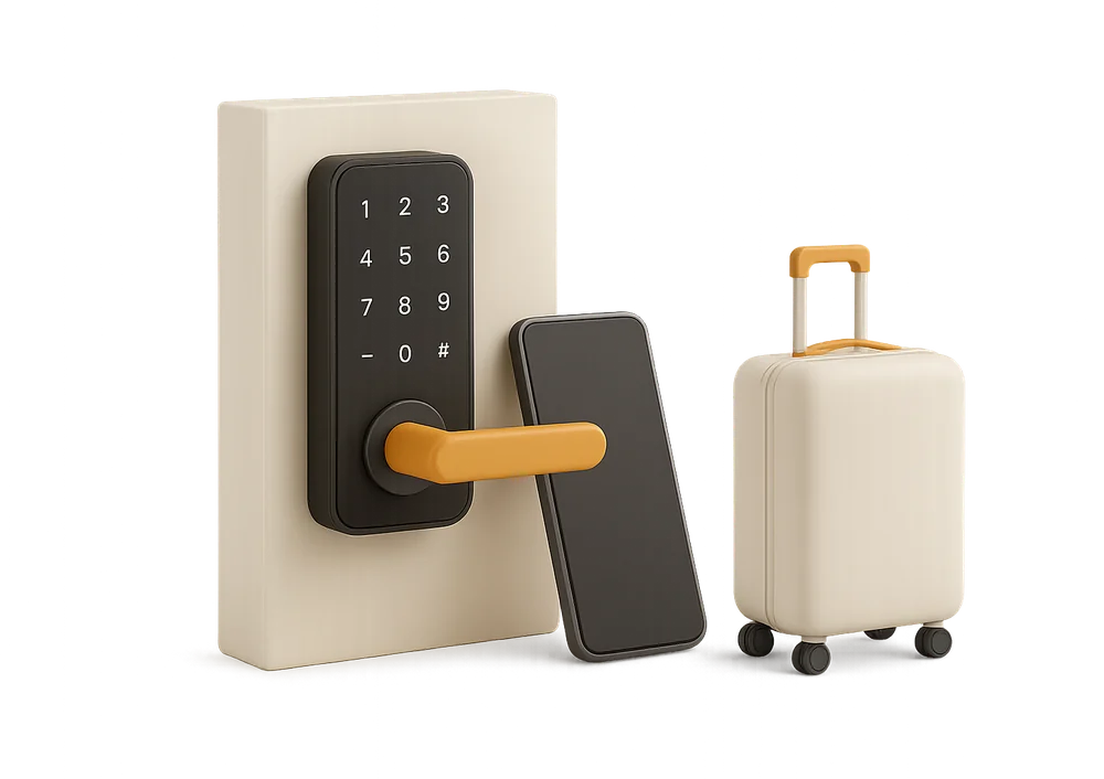 self check-in with smart lock in a short-term rental self check-in with smart lock in a short-term rental
