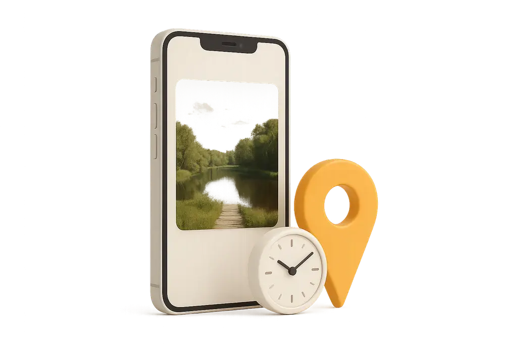 server-timestamped photo proof with GPS location in CleanClac