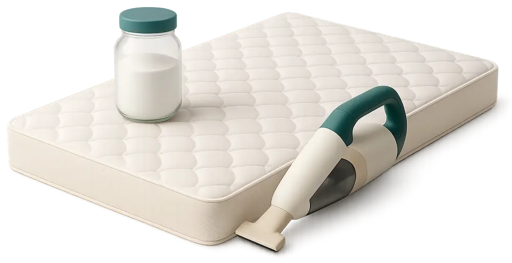 Treating a mattress with bicarbonate to eliminate odours in a holiday let Treating a mattress with bicarbonate to eliminate odours in a holiday let