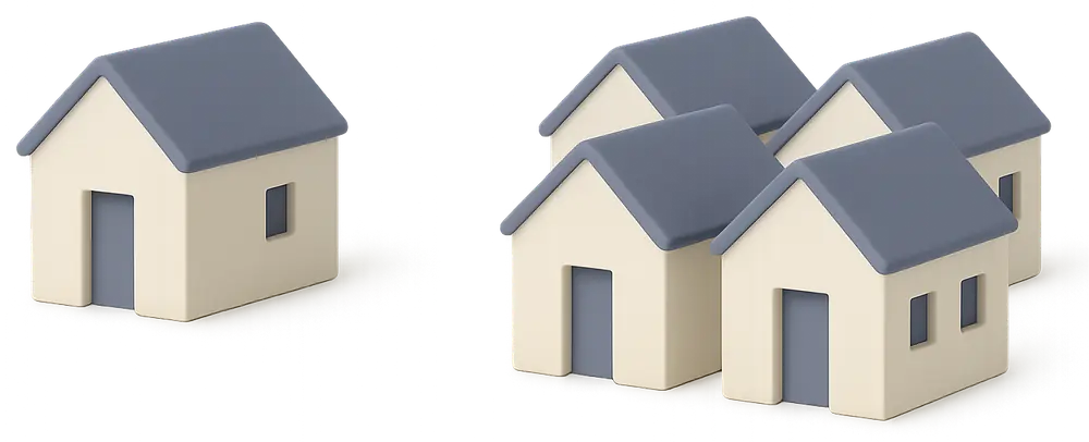 complexity of cleaning management between one and several Airbnb properties
