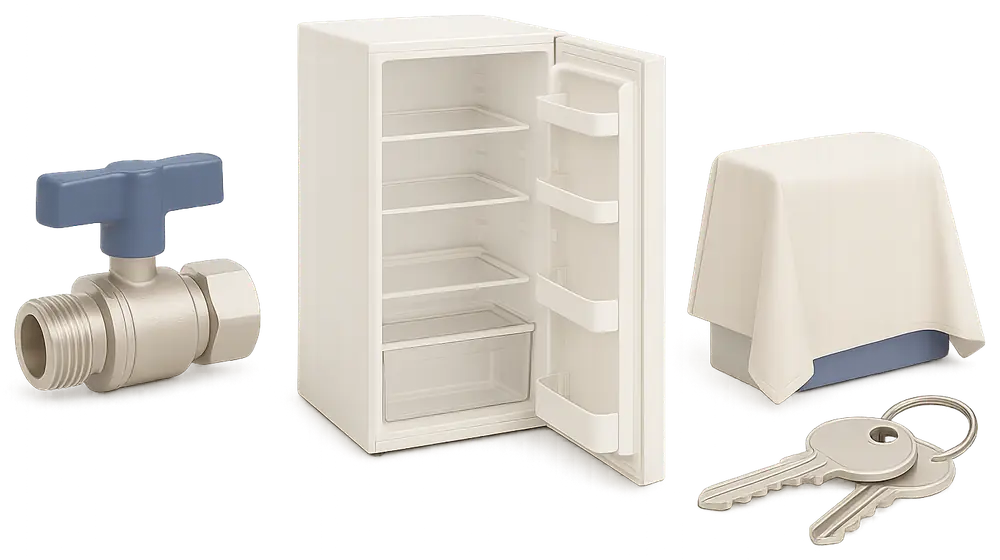 Winterisation checklist for a holiday let before closure