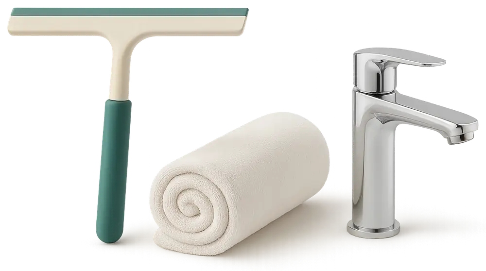 Express bathroom clean in an Airbnb between guests Express bathroom clean in an Airbnb between guests