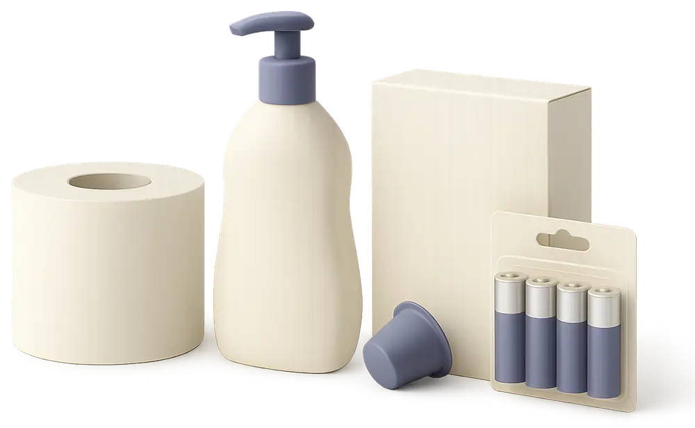 list of essential consumables for an Airbnb short-term rental, sorted by category