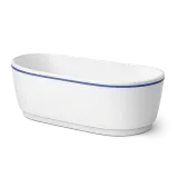 A freestanding bathtub