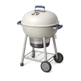 A covered barbecue on legs