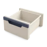 An empty, clean freezer drawer