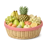 A basket of fresh fruit