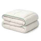 A folded duvet