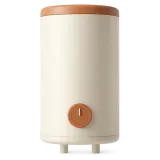 A cylindrical water heater