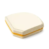 A stack of coffee filters