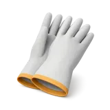 A pair of rubber gloves