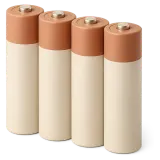 Rechargeable batteries in a row