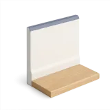 A white skirting board at the foot of a wall