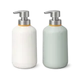 Two pump dispenser bottles