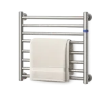 A towel rail and a folded towel