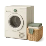 A tumble dryer and a basket