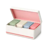 An open tea gift box
