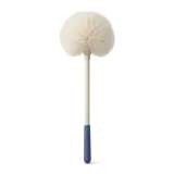 A long-handled cobweb duster