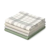 Folded tea towels